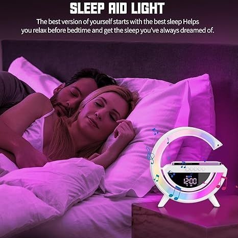 Multifunctional Wireless Speaker with Ambient Lights & 15W Charging