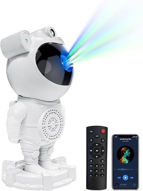 Astronaut Galaxy Star Projector – Nebula Night Light with Remote