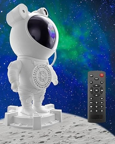 Astronaut Galaxy Star Projector – Nebula Night Light with Remote