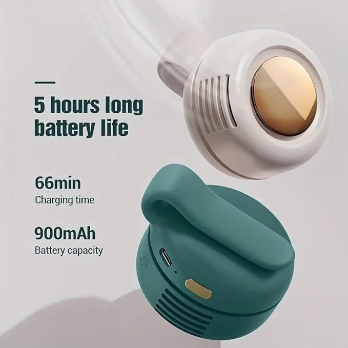 Portable Clip-On Mini Fan – Rechargeable USB Type-C Personal Fan