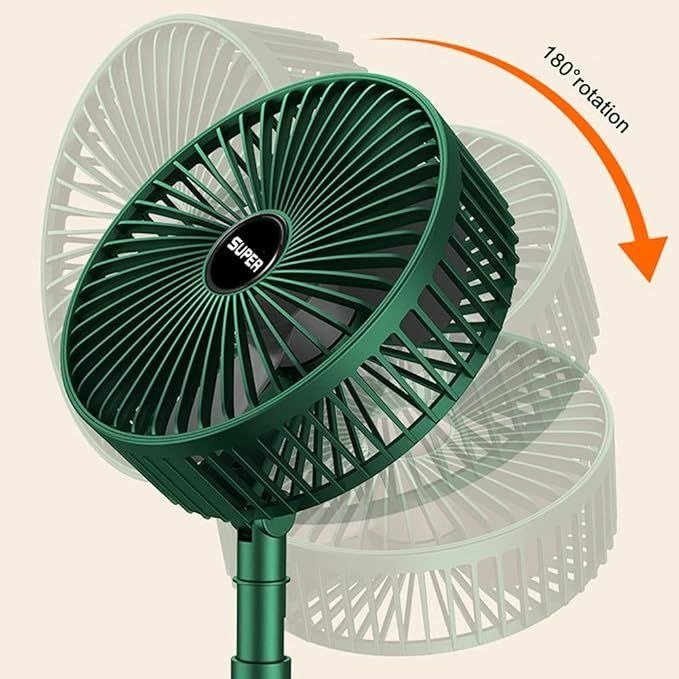 Foldable Rechargeable Mini Fan – 3-Speed Portable Desk Fan