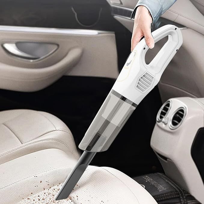 Portable Mini Car Vacuum Cleaner – 120W Powerful Cordless Cleaner