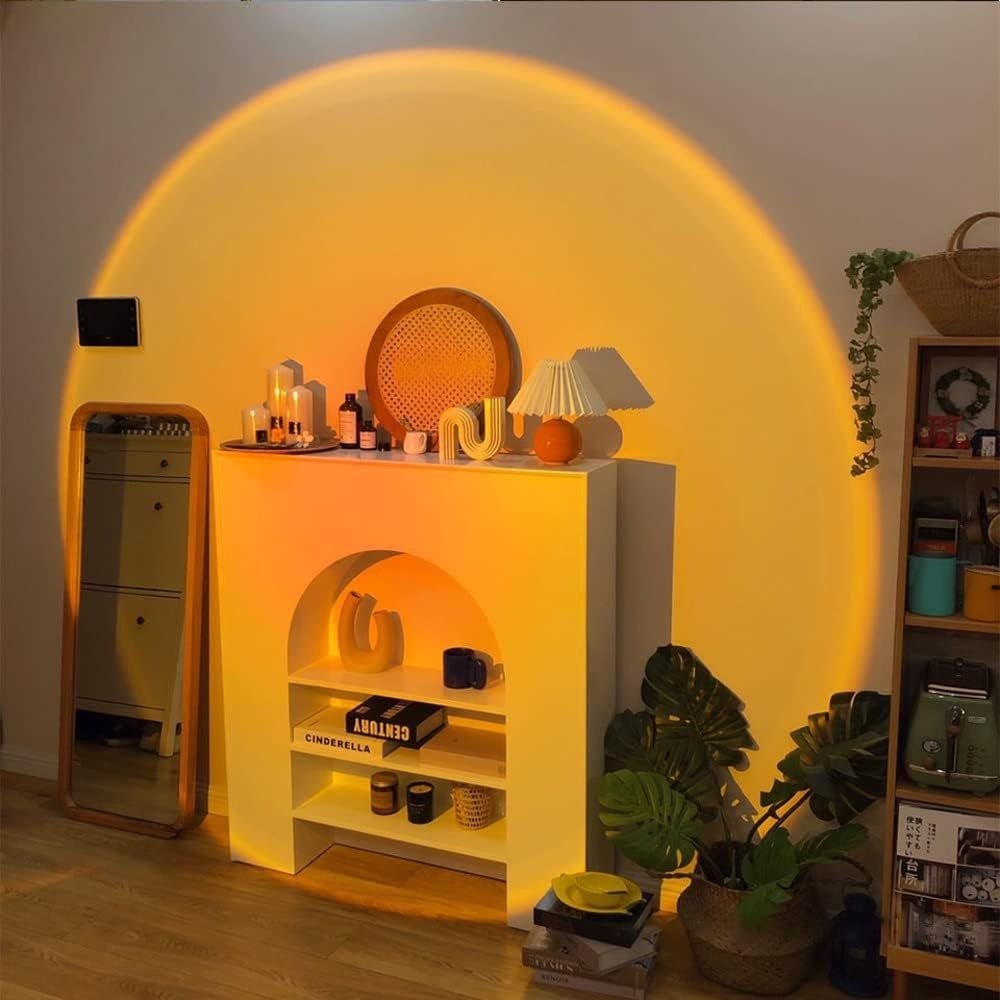 Sunset Projection Lamp – 4-Color LED Mood Light with 180° Rotation