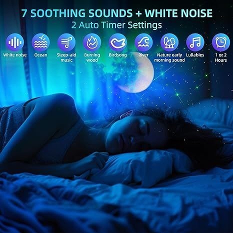 Astronaut Galaxy Star Projector – Nebula Night Light with Remote