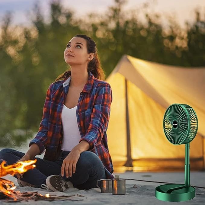 Foldable Rechargeable Mini Fan – 3-Speed Portable Desk Fan