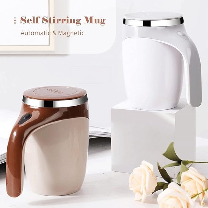 Automatic Self-Stirring Mug – Magnetic Mixing Cup with Lid