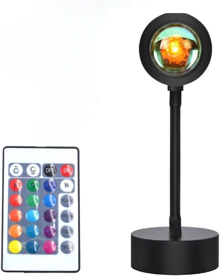 Sunset Projection Lamp – 4-Color LED Mood Light with 180° Rotation